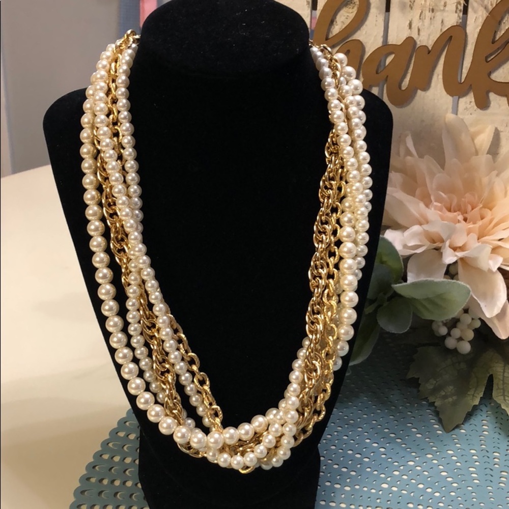 Antiquities couture vintage pearl necklace